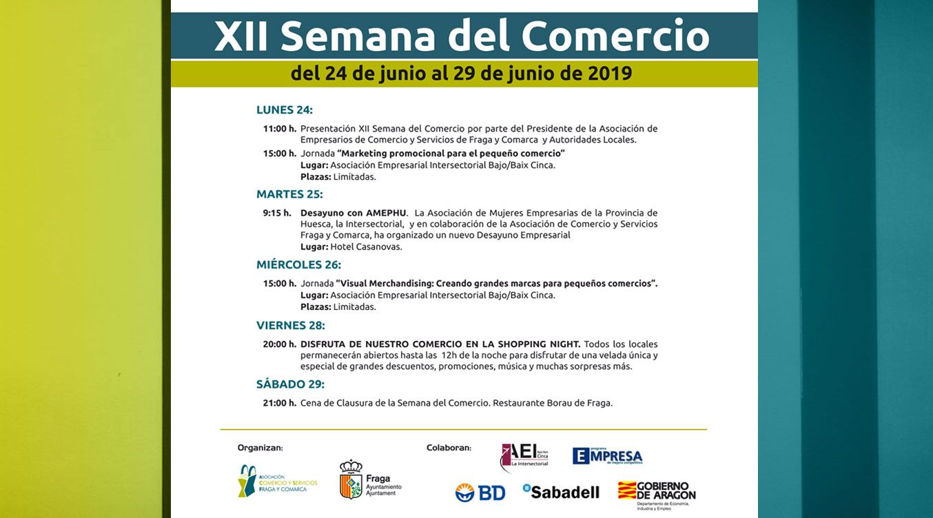 XII SEMANA DEL COMERCIO DE FRAGA