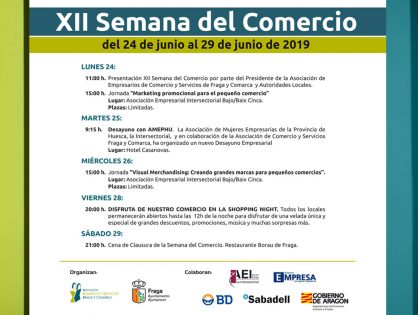 XII SEMANA DEL COMERCIO DE FRAGA