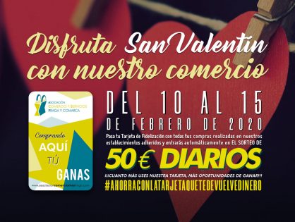 SORTEOS 50 € DIARIOS SAN VALENTÍN 2020