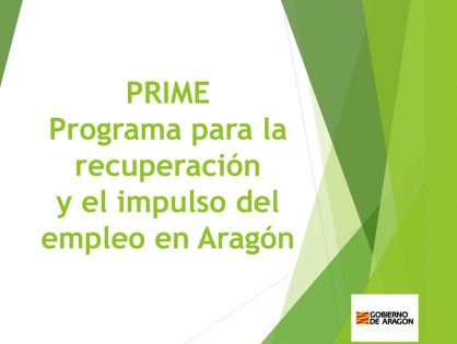 CONVOCATORIA DE SUBVENCIONES PARA LA RECUPERACIÓN E IMPULSO DEL EMPLEO EN ARAGÓN