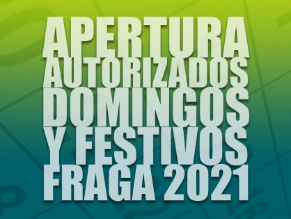 Días de apertura autorizados en domingos y festivos 2021