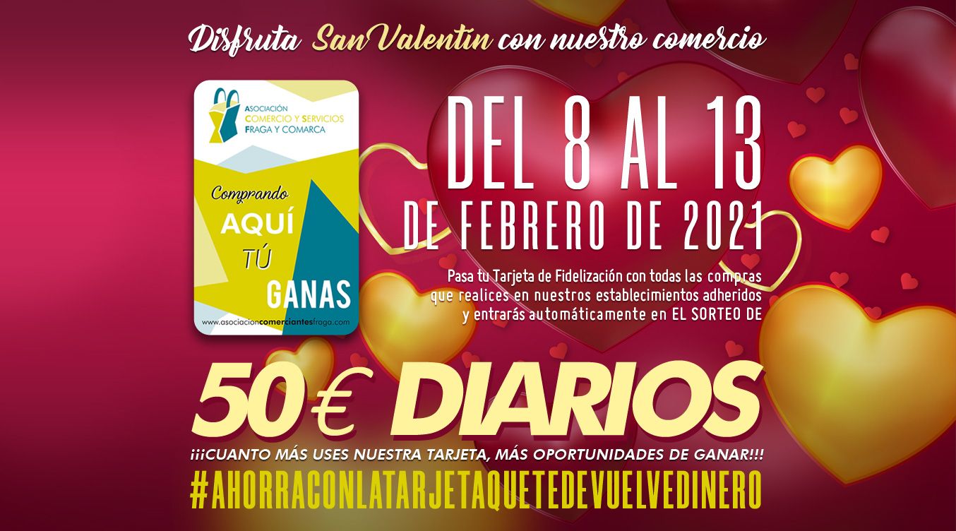 SORTEO 50 € DIARIOS SAN VALENTÍN 2021