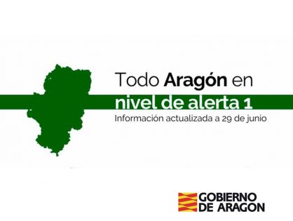 Nivel de alerta 1 en Aragón