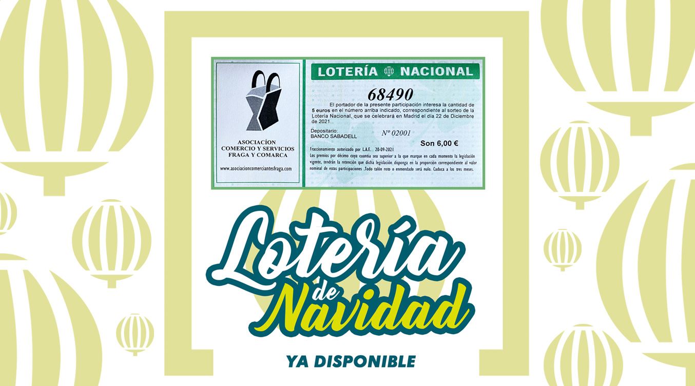 Loteria de Navidad 2021 disponible en nuestros comercios