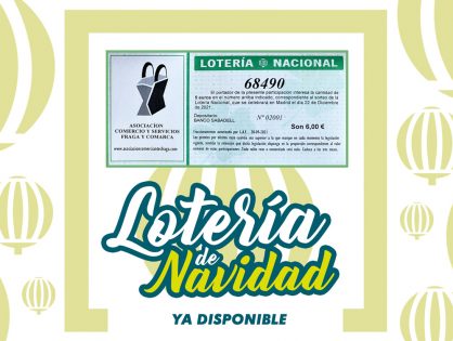 Loteria de Navidad 2021 disponible en nuestros comercios