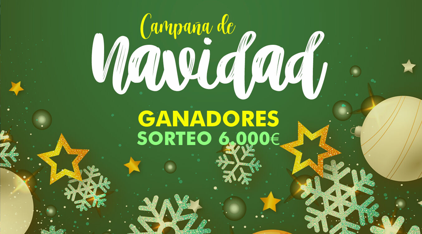 GANADORES SORTEO 6.000 EUROS NAVIDADES 2023