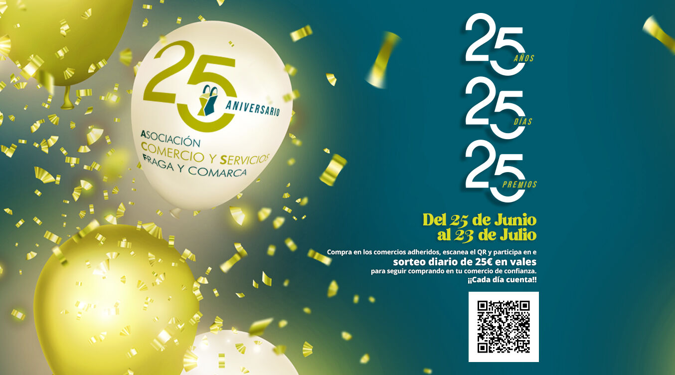 SORTEO 25 AÑOS, 25 DÍAS, 25 PREMIOS