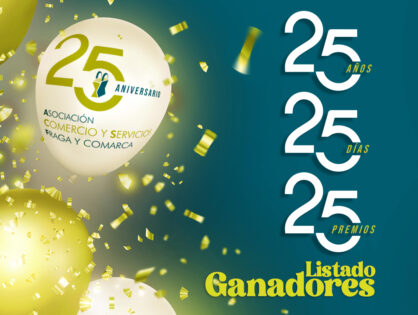 Ganadores SORTEO 25 AÑOS, 25 DÍAS, 25 PREMIOS